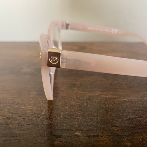 Peepers Solid Pink Blue Light Lens Square Eyeglass Frames Only 52-18-140 mm - Picture 6 of 9